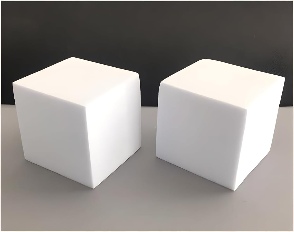 Crafare Paquete de 6 bloques cuadrados de espuma de 4 x 4 x 4 pulgadas, cubos de espuma para manualidades, artes, proyectos escolares, esculturas,