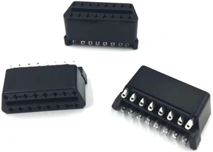 Elecbee OBD 16 Pin Conector hembra OBD2 enchufe hembra J1962F