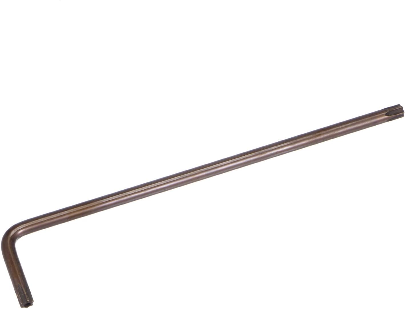 uxcell T30 Anti Tamper Proof Torx Star Key Bit Llave, forma de L 6.5 pulgadas brazo largo, acero S2