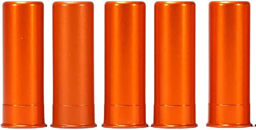 A-ZOOM Tapón de presión de calibre 12, naranja, paquete de 5 y tapa Luger SNAP de 0.354 in, naranja, 10 unidades, (15416)