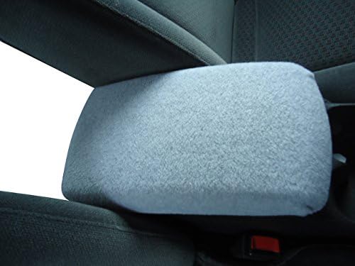 Compatible con el Chevy Trailblazer 2002-2009 Funda de reposabrazos de consola central de tela polar – Gris claro