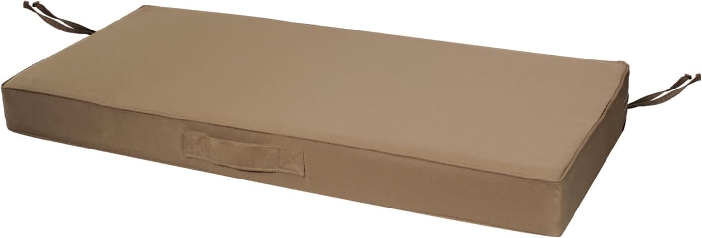 Faible Poisson Cojín de banco para exteriores, 42 x 18 pulgadas, impermeable, cojines para columpios de porche, muebles de jardín, patio, cojines