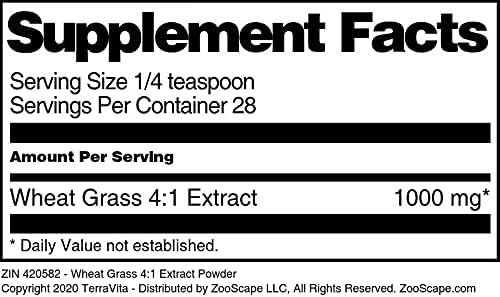 TerraVita Polvo de extracto de hierba de trigo 41 (1 oz, ZIN 420582)