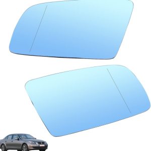 Espejo retrovisor LHRH con calefacción, cristal blancoazul, compatible con BMW Serie 5 E60 520d 520i 523li 525li 530li 2004 2005 2006 2007 Espejo retrovisor LHRH con calefacción, cristal blancoazul, compatible con BMW Serie 5 E60 520d 520i 523li 525li 530li 2004 2005 2006 2007