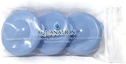 Reemplazo de tapa de rocío 2.165 in a presión para botellas de agua de 3 y 5 galones, a prueba de fugas, reutilizables, sin BPA (20 tapas de rocío)