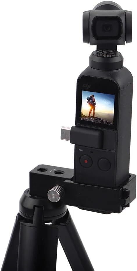 Portable Aluminum Alloy Tripod & Module Camera Mount Adapter 14″ Screw Port Handheld Gimbal Accessories for DJI Osmo Pocket 2