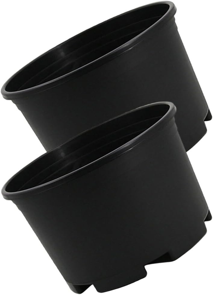 COHEALI 2 macetas de plástico para plantas de vivero, macetas de plántulas de flores para esquejes de trasplante con agujeros de drenaje para