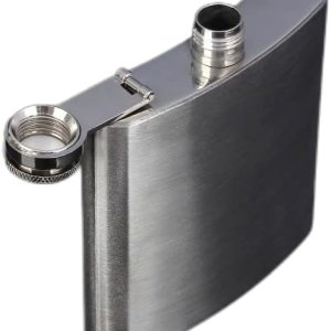 Frasco portátil de acero inoxidable con tapa de plástico, para licor, para hombres, mujeres, para whisky (18 onzas) Frasco portátil de acero inoxidable con tapa de plástico, para licor, para hombres, mujeres, para whisky (18 onzas)