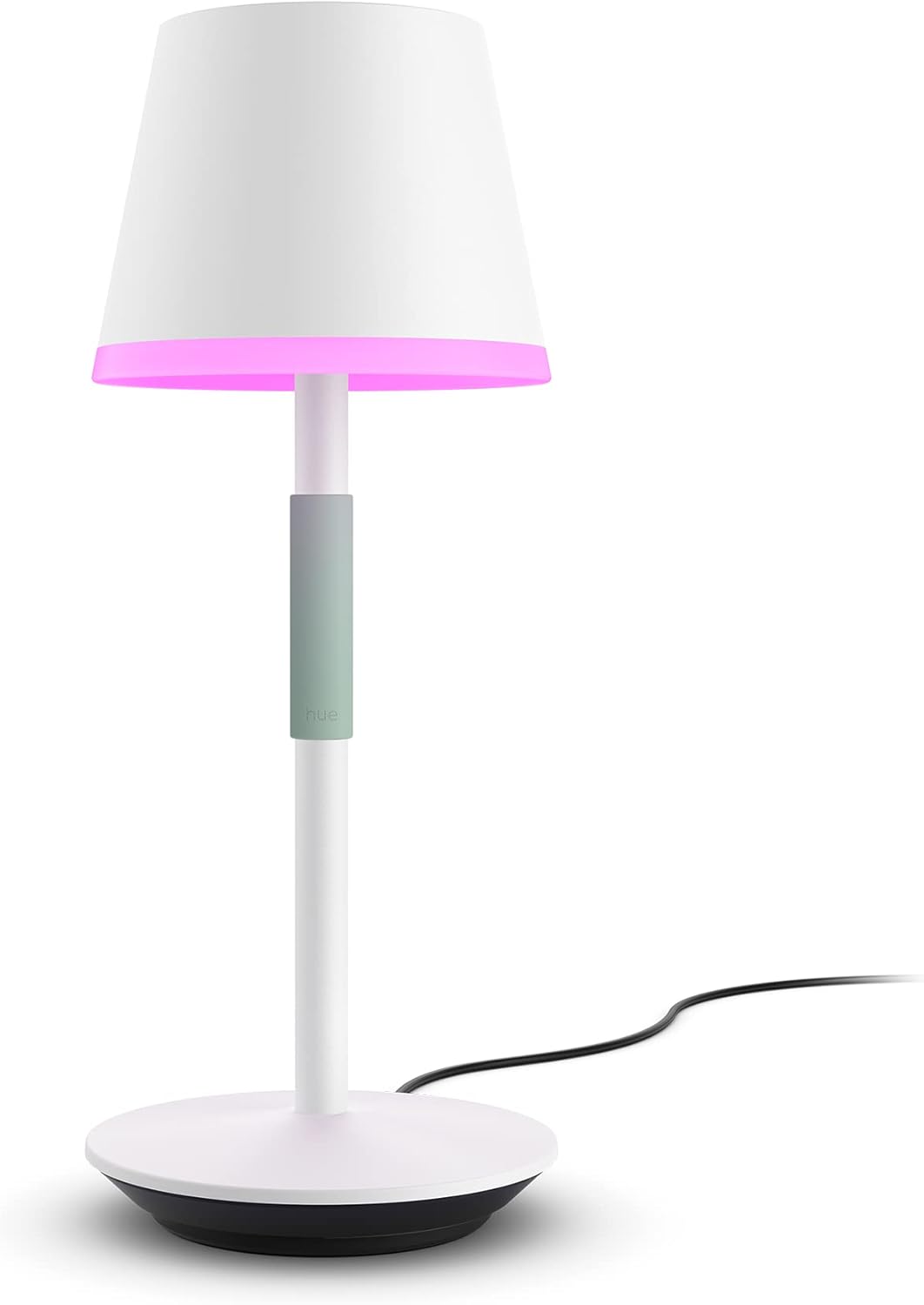 Philips Hue Go – Lámpara de mesa portátil de 2unidades para uso en interiores y exteriores, ambiente blanco y de color, compatible con Alexa, Apple