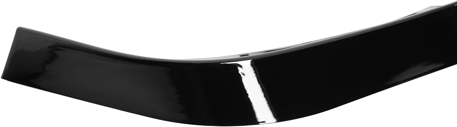 Spec-D Tuning Alerón divisor de parachoques delantero negro brillante, 3 piezas, compatible con Mercedes Benz W204 2012-2014