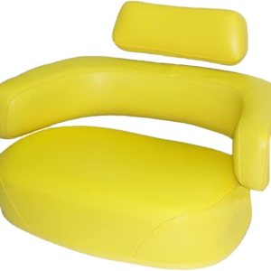 Un nuevo juego de cojines de asiento amarillo de 3 piezas para tractores John Deere, excavadoras, retroexcavadoras y más Un nuevo juego de cojines de asiento amarillo de 3 piezas para tractores John Deere, excavadoras, retroexcavadoras y más