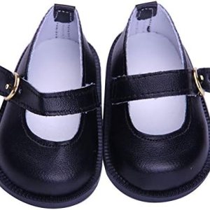 Zapatos de muñeca de 18 pulgadas, 1 par de zapatos de cuero, accesorios de decoración de muñecas de moda, se adapta a muñecas americanas de 18 Zapatos de muñeca de 18 pulgadas, 1 par de zapatos de cuero, accesorios de decoración de muñecas de moda, se adapta a muñecas americanas de 18
