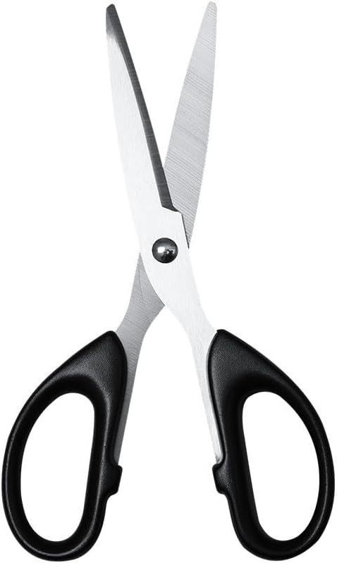 2 tijeras multiusos, asas de agarre cómodo, tijeras afiladas para oficina, hogar, escuela, suministros de tela, herramientas de corte de Halloween y