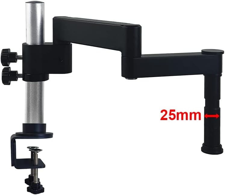 Brazo articulado de microscopio de 32 y 0.984in, soporte de abrazadera universal giratorio, microscopio Trinocular estéreo, cámara HDMI,