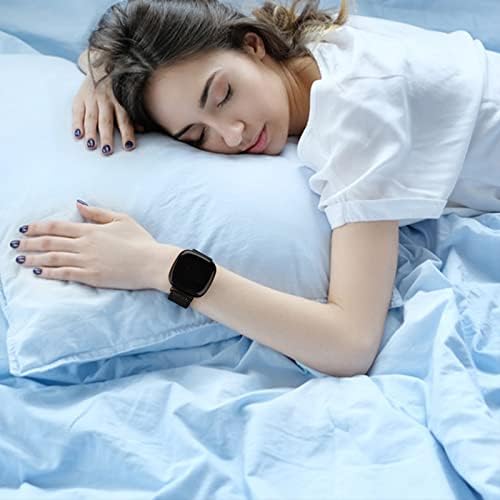 Correa de metal para Fitbit Sense 2  Sense Bands, Fitbit Versa 4  Versa 3 bandas para mujeres y hombres, correa de repuesto magnética de malla de