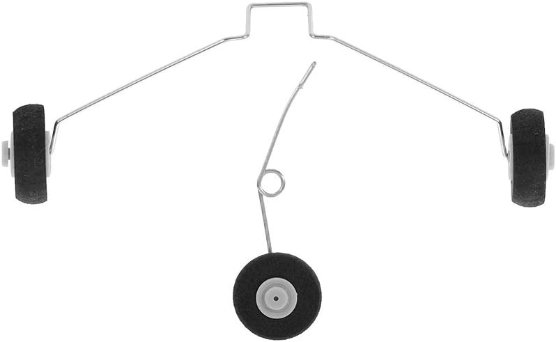 HUIOP Pieza de bricolaje, tren de aterrizaje con ruedas para Z51 RC Avión de espuma de lanzamiento de mano planeador Drone DIY