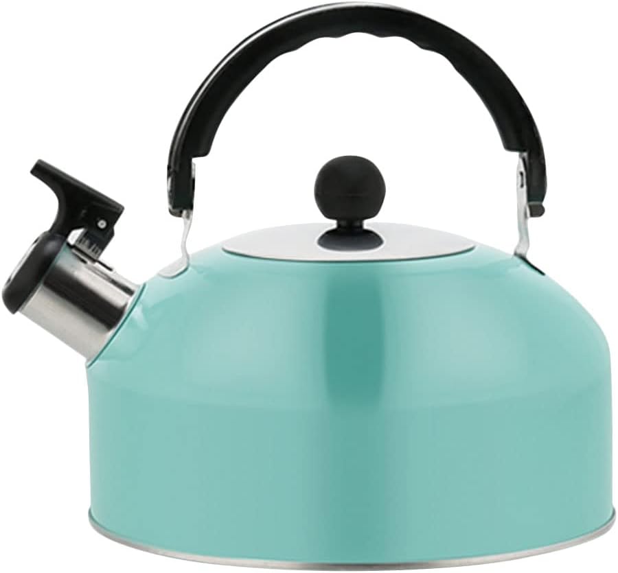 USHOBE Chirping Kettle – Jarra de agua de acero inoxidable, tetera vintage, estufa de cocina, tetera silbante, práctica tetera silbante, hervidor de