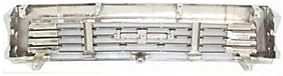 Evan Fischer Kit de puerta de parrilla y faro delantero compatible con Toyota Pickup 1989-1991, carcasa cromada central 4WD con inserto negro