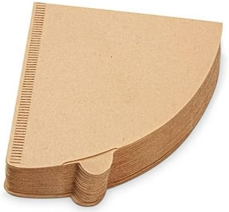 Filtros de café de papel V60 de un solo uso para verter sobre cono, tamaño 02, natural, 100 unidades