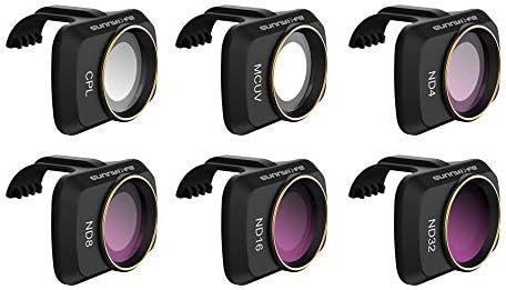 Globact Juego de filtros de lente ND compatibles con DJI Mavic MiniMavic Mini 2Mini SE, accesorios de 6 piezas de filtro combinado con múltiples