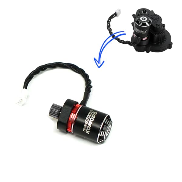 FURITEK Motor sin escobillas Micro KMD con piñón de acero para FCX24, compatible con Furitek Lizard Pro ESC para automóviles RC, camiones RC,