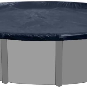 Cubierta de piscina de invierno de lujo para piscinas redondas de 18 pies  AzulNegro  Fácil de instalar, protección UV y duradera  Incluye material Cubierta de piscina de invierno de lujo para piscinas redondas de 18 pies  AzulNegro  Fácil de instalar, protección UV y duradera  Incluye material
