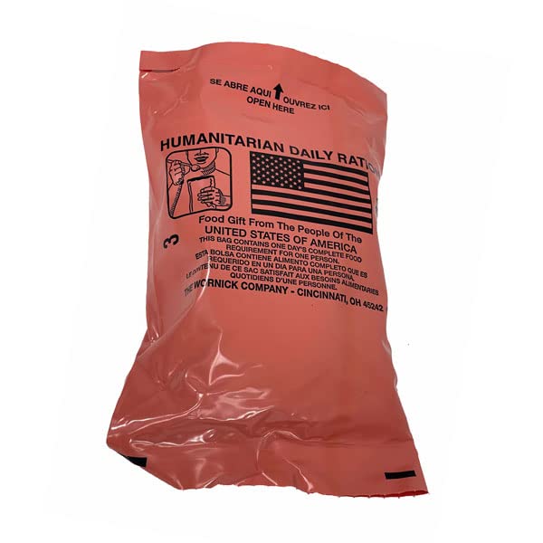 Ammo Can Man Raciones diarias humanitarias – Caso de 10 – Fecha de inspección 2023 o mejor – Alivio de crisis (estuche HDR único con 10 calentadores)