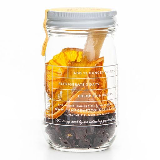 Camp Craft – Mezcla de cóctel – Brunch Punch  Kit de infusión de mezcla de bebidas premium con frutas deshidratadas, hierbas y azúcar vegano