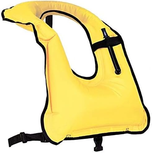 Rrtizan Chaleco de esnórquel, chaleco inflable portátil para adultos, chaleco de natación para hombres y mujeres