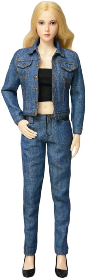 HiPlay Ropa de muñeca con figura a escala 16 traje de mezclilla masculino para figura de acción coleccionable de 12 pulgadas S-019B (S-019B)