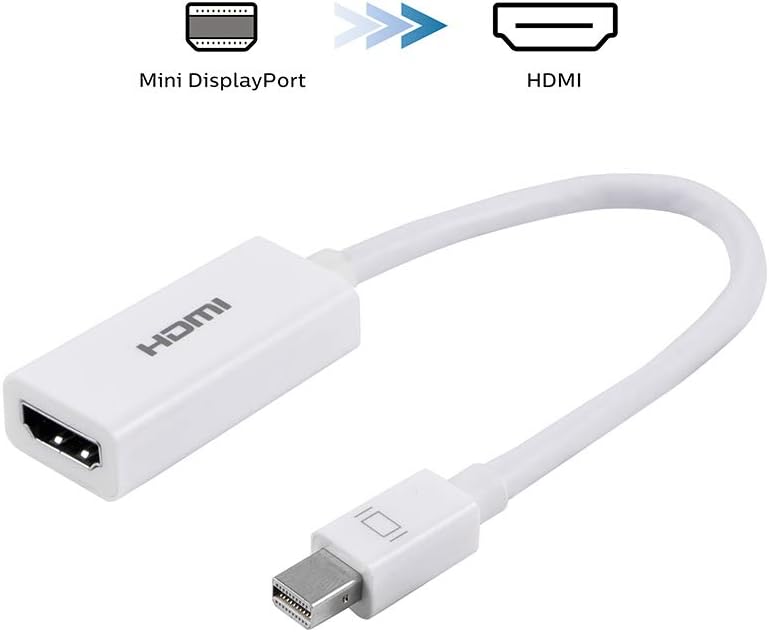 PHILIPS Accesorios Adaptador Mini DisplayPort a HDMI, unidireccional, audio y video, Full HD 1080p, 4K Ultra HD  30Hz, diseño portátil compacto