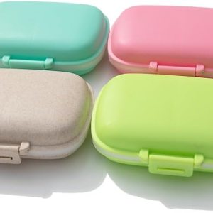 Organizador de pastillas de viaje con 8 compartimentos, contenedor de píldoras para medicamentos, vitaminas, joyas y artículos pequeños, farmacia de Organizador de pastillas de viaje con 8 compartimentos, contenedor de píldoras para medicamentos, vitaminas, joyas y artículos pequeños, farmacia de