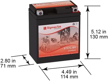 Batería de motocicleta YTX7L-BS (reemplazo)
