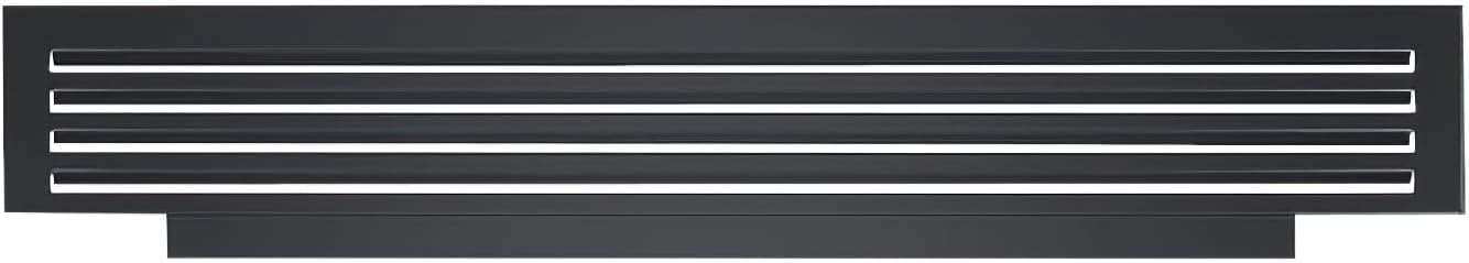 Summit Appliance GRILL27B – Parrilla decorativa para refrigerador, color negro acero con recubrimiento en polvo compatible con Summit FFBF279SSX