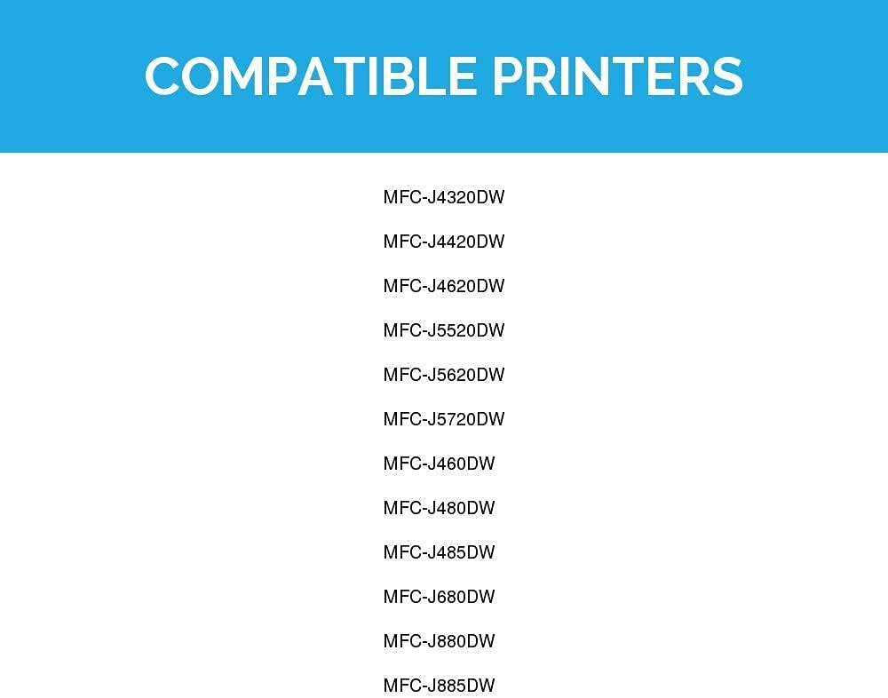 LD Compatible – Cartucho de tinta de repuesto para Brother LC203BK de alto rendimiento (negro)