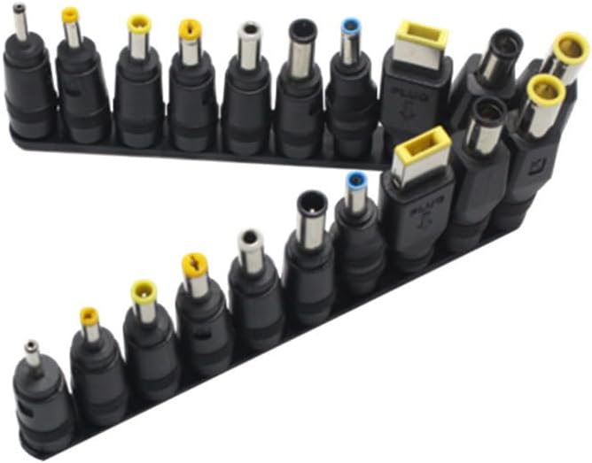 Beeiee Kit de adaptador de corriente para portátil DC de 0.217 in x 0.083 in, 10 unidades para computadora portátil fuente de alimentación macho