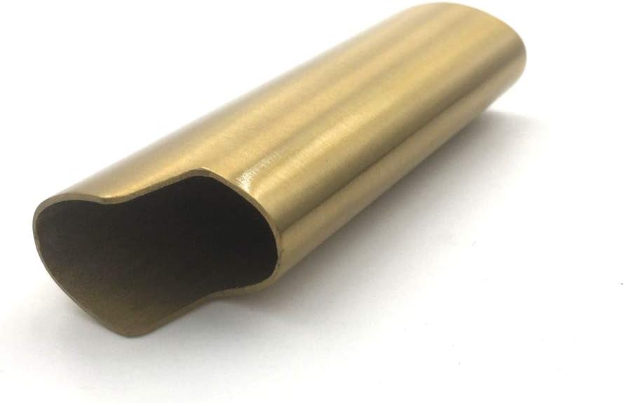 Funda para encendedor de metal para encendedor BIC de tamaño matrimonial J6 (latón)