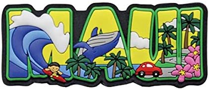 Islander Hawaii Magnet – Bloque Maui de goma de 3.25 pulgadas de ancho x 1.5 pulgadas de alto x 0.25 pulgadas de profundidad