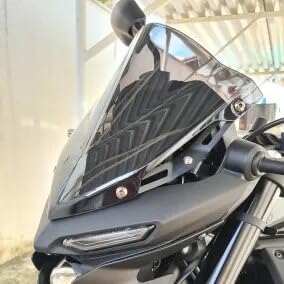 Motorcycle Windshield Motorcycle Windscreen Wind Screen Deflector Windshield Compatible with MT-03 MT03 MT 03 2020 2021 MT25 MT 25 MT-25 2020 2021