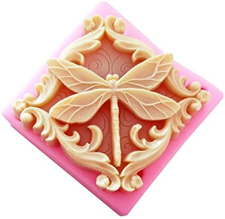 FUXIMI – Moldes de silicona para libélula, hermosos insectos, arte de silicona, moldes para velas de flores, moldes de libélula, moldes hechos a