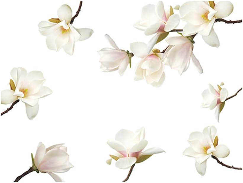 Calcomanías de pared de flores 3D, calcomanías de pared removibles con diseño floral, calcomanías de pared para guardería, niñas, dormitorio, sala