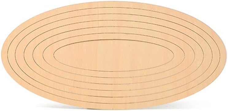 Moldes ovalados de cerámica para formar moldes de cerámica de madera con geometría concéntrica para pistas de barro, herramientas de cerámica, placa