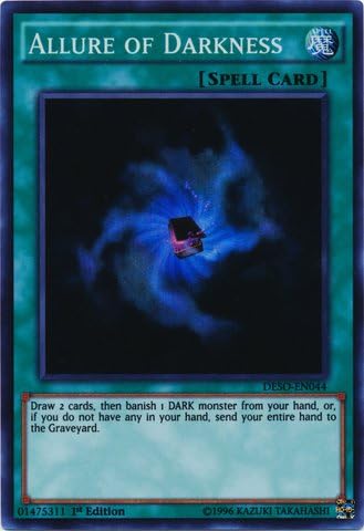 Yu-Gi-Oh! – Atractivo de la oscuridad (DESO-EN044) – Soldados del destino – 1ra edición – Super rara (versión inglés)