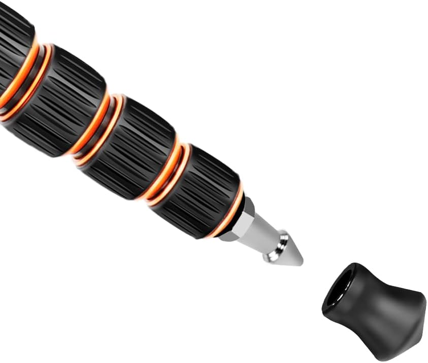 Koolehaoda Monopod de fibra de carbono de 6 secciones portátil compacto ligero monopod Unipod Stick para cámaras Canon, Nikon y Sony sin espejo y