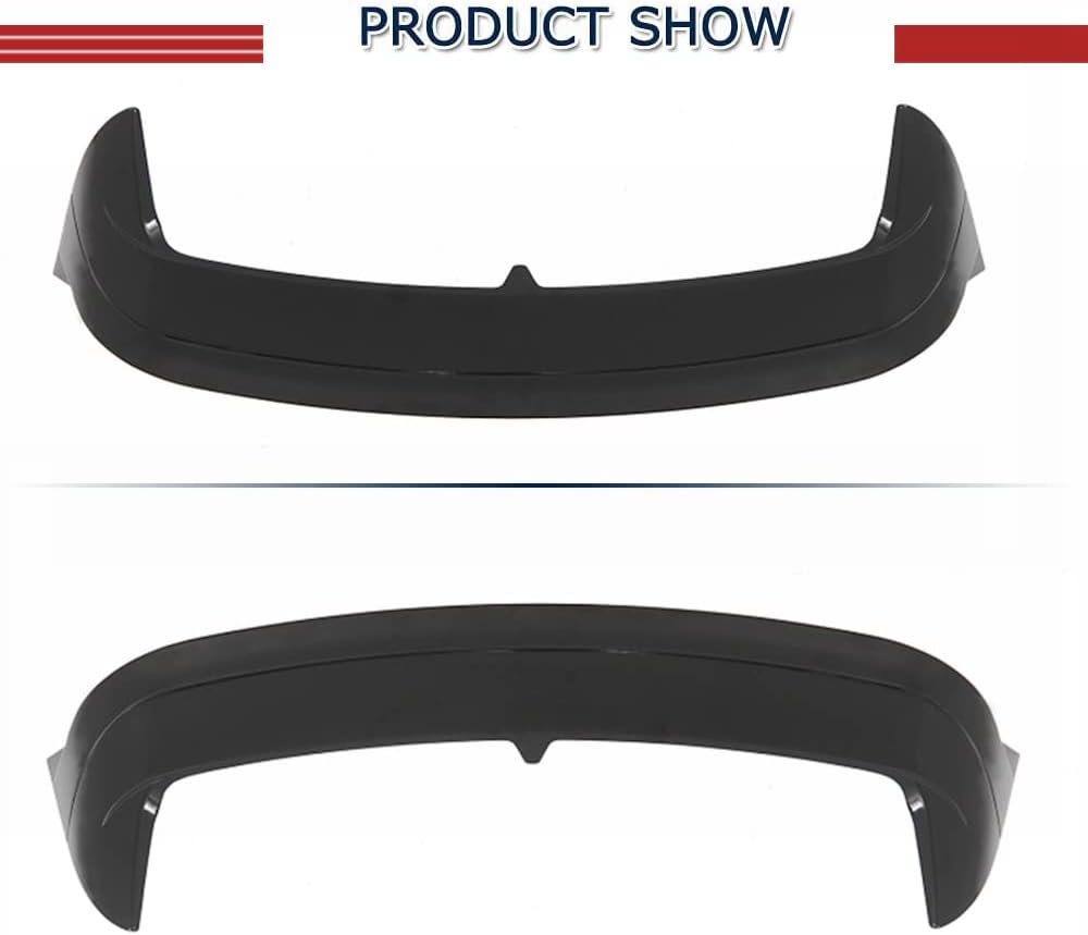 Alerón trasero Mk8 para Volkswagen VW Golf 8 Mk8 GTI R 2021-2023 Alerón de techo trasero Alerón de ventana superior Outlet de fábrica (negro