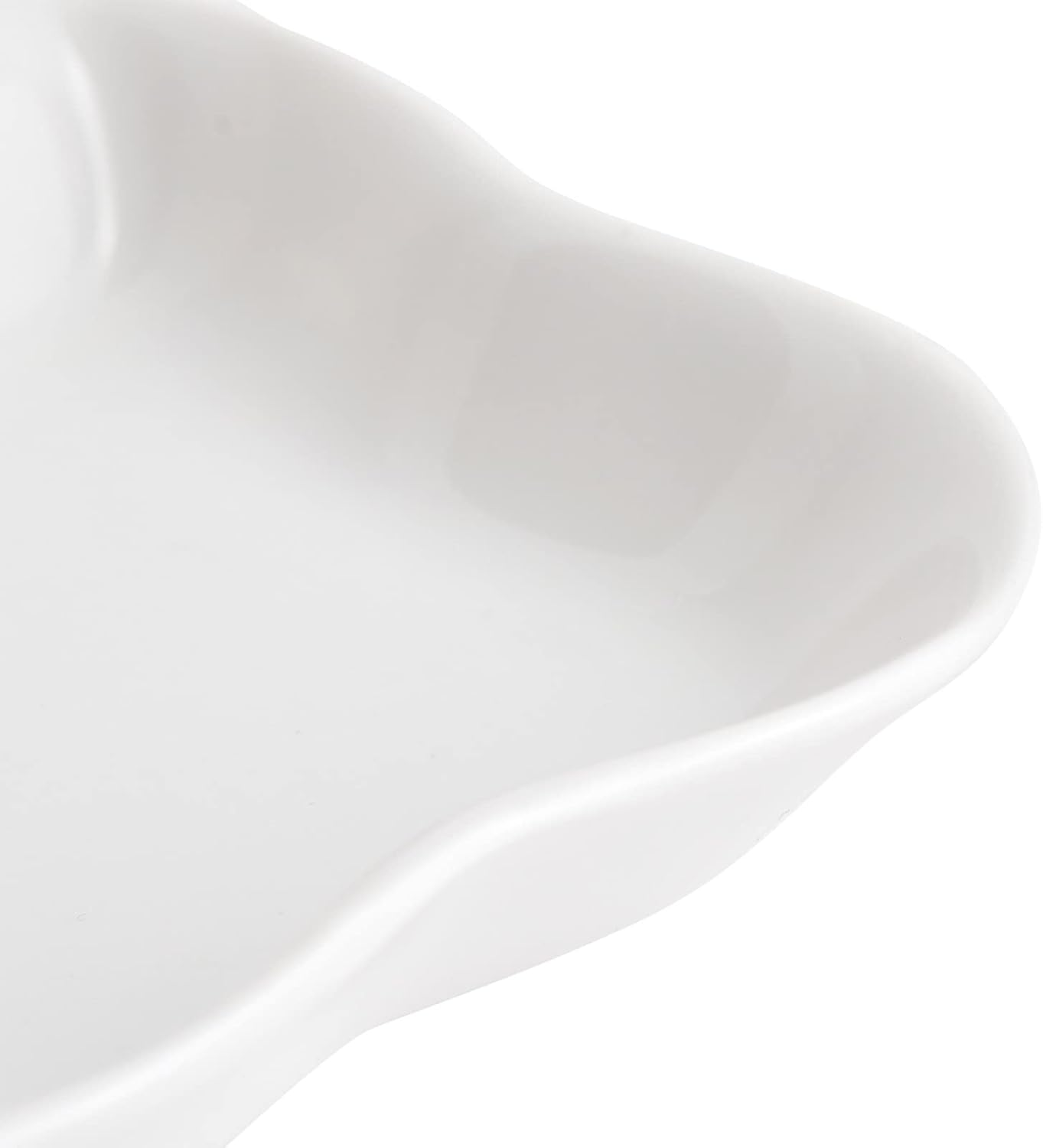 Juvale Juego de 2 bandejas de porcelana para servir aperitivos, platos divididos reutilizables de 5 compartimentos para tablas de charcutería,