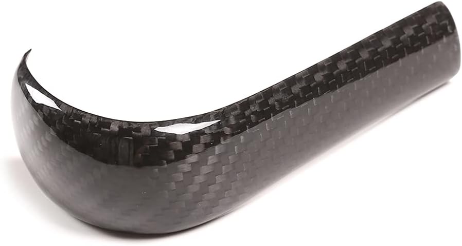 YIWANG Cubierta de la cabeza de la perilla de palanca de cambios de fibra de carbono 100% real para BMW E39 E60 E61 E83 E53 E46 Accesorios de coche