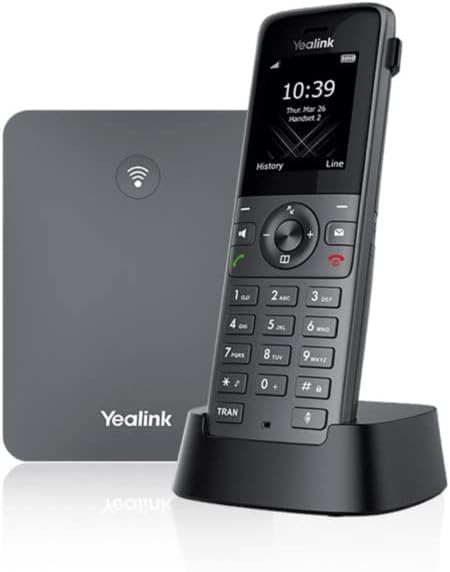 Yealink Paquete de teléfono IP W73P de base W70B y teléfono W73H + 1 unidad de teléfono W73H