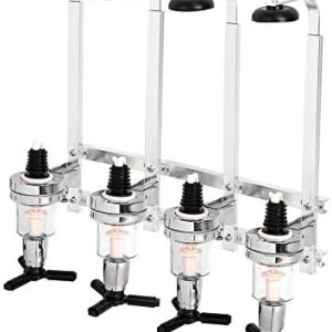 Soporte giratorio de vino para 4 botellas, dispensador de vino giratorio de medición precisa, dispensador de licor giratorio para bar, para Soporte giratorio de vino para 4 botellas, dispensador de vino giratorio de medición precisa, dispensador de licor giratorio para bar, para