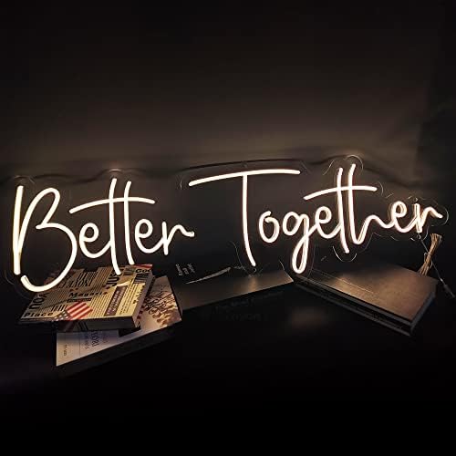 WMAT Letreros de neón LED personalizados para decoración de pared de dormitorio, letreros de neón personalizados para bodas, fiestas de cumpleaños o